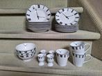Servies met afbeelding wijzerplaat, Gebruikt, Ophalen of Verzenden, Bord(en), Overige stijlen