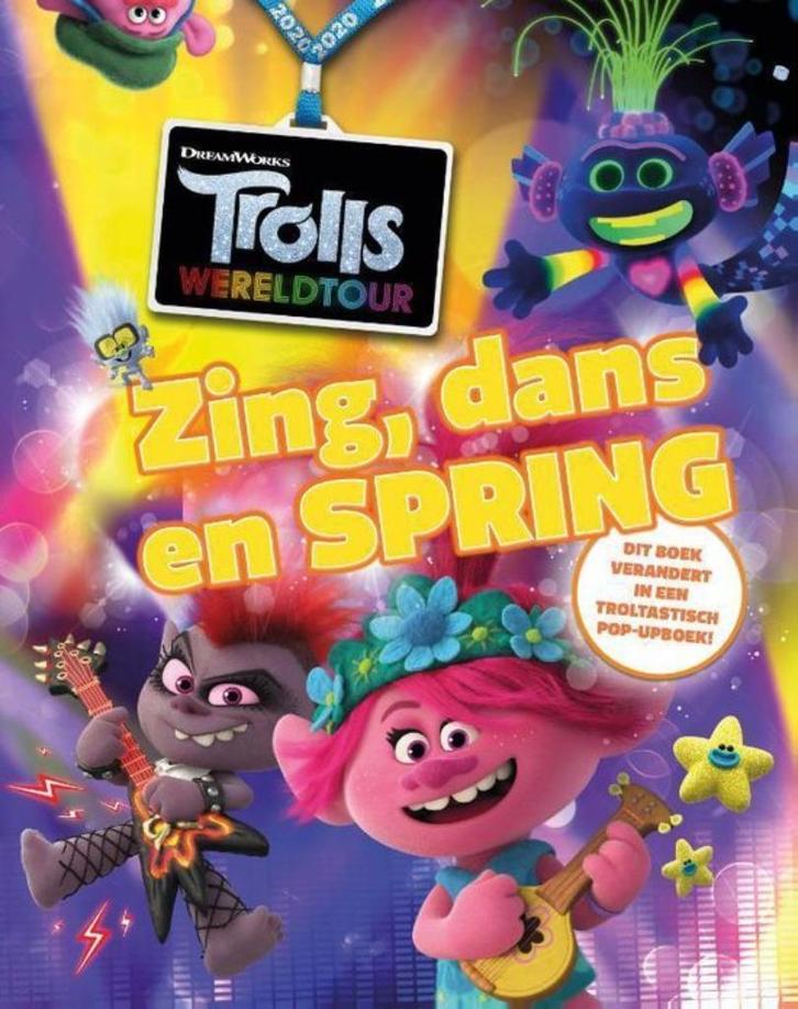 Trolls Wereldtour - Zing Dans en Spring BOEK 9789059247666, Boeken, Kinderboeken | Jeugd | onder 10 jaar, Zo goed als nieuw, Ophalen of Verzenden