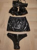 Lingerie lak look setje, Ophalen of Verzenden, Zwart