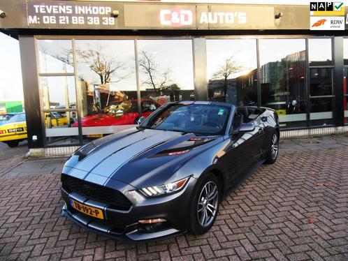 Ford Mustang Convertible 2.3 EcoBoost AUT UNIEK EXEMPLAAR, Auto's, Ford Usa, Te koop, Mustang, ABS, Achteruitrijcamera, Airbags