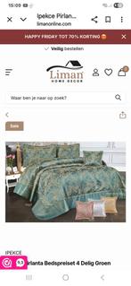 Turks/marokaanse sprei lits-jumeaux groen/goud, Ophalen, Overige maten, Overige typen, Nieuw