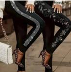 Glitterleggings en Bohemian Shirt Carnaval, Carnaval, Maat 46/48 (XL) of groter, Nieuw, Ophalen of Verzenden