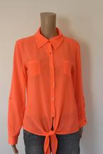 Oranje strikblouse maat M, Maat 38/40 (M), ., Oranje, Ophalen of Verzenden