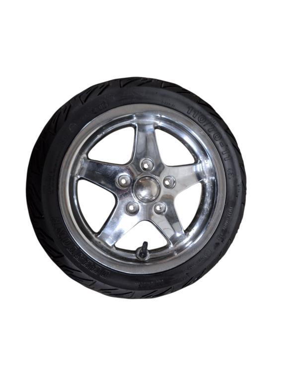 Voor band velg chroom origineel Vespa LX lxv50 s, Fietsen en Brommers, Brommeronderdelen | Scooters, Gebruikt, Vespa, Ophalen of Verzenden