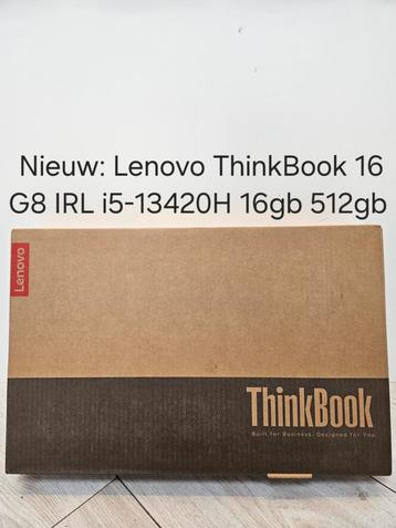 Nieuw: Lenovo ThinkBook 16 G8 IRL i5-13420H 16gb 512gb SSD beschikbaar voor biedingen