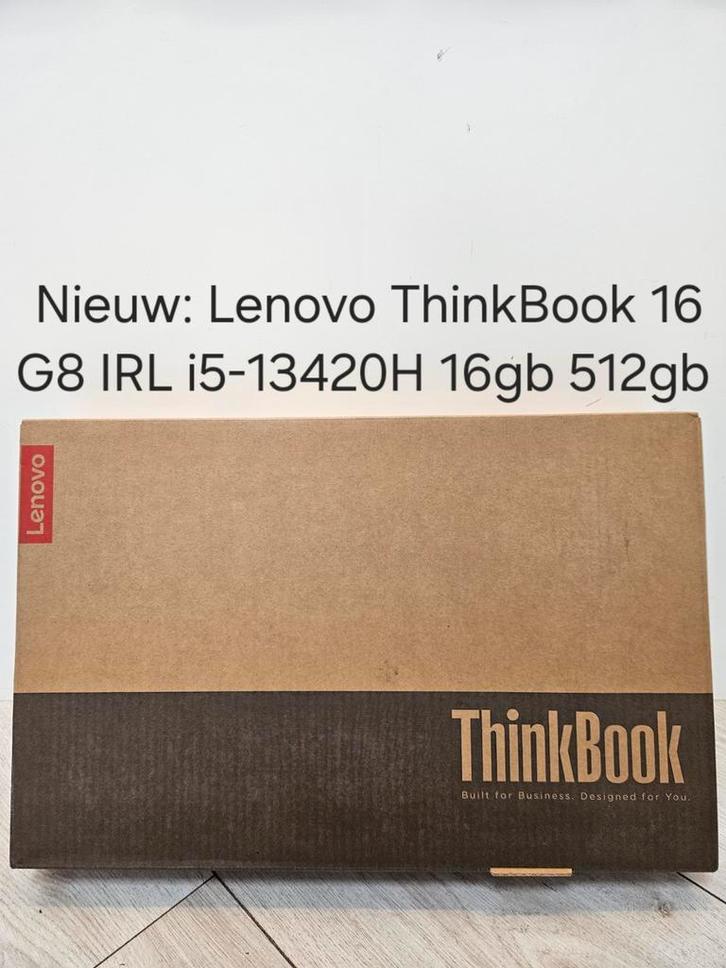 Nieuw: Lenovo ThinkBook 16 G8 IRL i5-13420H 16gb 512gb SSD, Computers en Software, Windows Laptops, Nieuw, 16 inch, SSD, 4 Ghz of meer