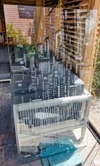Ikea bureaublad (glas), Huis en Inrichting, Bureaus, Ophalen, Gebruikt