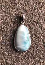 Hanger Larimar met veel kattenoog flash erin zilver 925, Sieraden, Tassen en Uiterlijk, Edelstenen, Ophalen of Verzenden, Nieuw