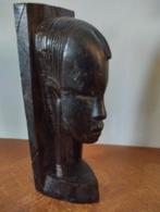 Oud Afrikaans houten kopje, Antiek en Kunst, Kunst | Beelden en Houtsnijwerken, Ophalen of Verzenden