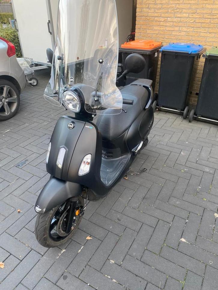 Sym Fiddle IV 50 M3 - Mat Zwart - Hoog Windscherm, Fietsen en Brommers, Scooters | SYM, Zo goed als nieuw, Overige modellen, Benzine