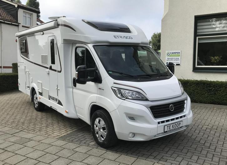 Etrusco T6900 3 Nieuwstaat # Enkelebedden & Hefbed, Caravans en Kamperen, Campers, Bedrijf, tot en met 4, Half-integraal, Etrusco