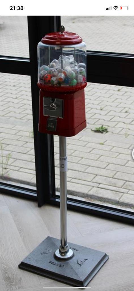 Vintage Kauwgomballenautomaat, Antiek en Kunst, Antiek | Speelgoed, Ophalen of Verzenden