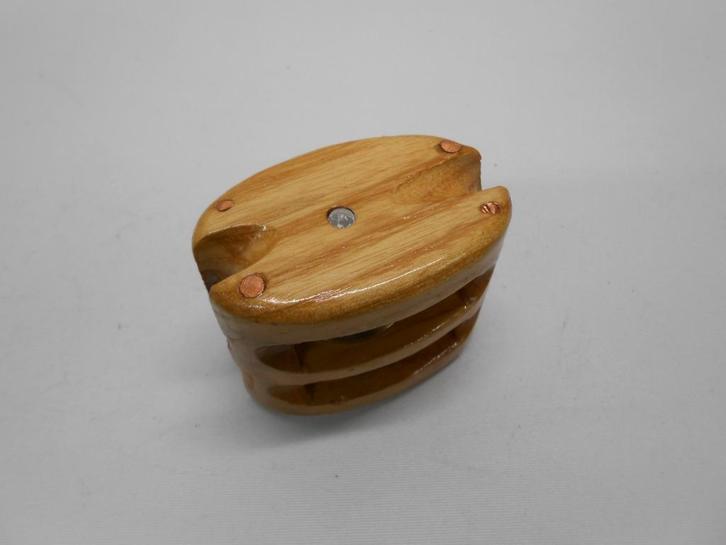 Houten Blokken / Katrollen Stropblokken dubbelschijfs 8-10mm, Watersport en Boten, Accessoires en Onderhoud, Nieuw, Lijn of Blok