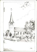 Beetgum (Fr.) Ned. Herv. Kerk . mooie pentekening., Verzamelen, Ansichtkaarten | Nederland, Gelopen, Friesland, Verzenden, 1980 tot heden