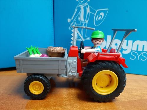 boerderij 70495 tractor kiep laadbak en maaier compleet, Kinderen en Baby's, Speelgoed | Playmobil, Zo goed als nieuw, Complete set