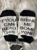 Kerstcadeau kerstsokken ‘if you can read this bring me wine’, Ophalen of Verzenden, Nieuw