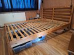 Bedframe Ikea, Huis en Inrichting, Ophalen, Gebruikt, Beige, Tweepersoons