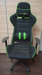 Gaming Bureaustoel - Zwart met Groene Accenten, Huis en Inrichting, Bureaustoelen, Ophalen, Gaming bureaustoel, Gebruikt, Zwart