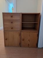 Oude grenen kubuskastjes, Huis en Inrichting, Kasten | Ladekasten, Ophalen, Minder dan 50 cm, Gebruikt, Minder dan 100 cm