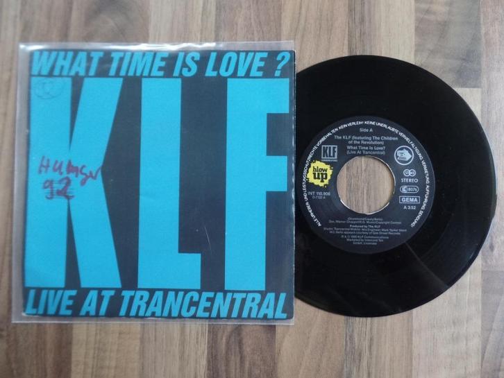 single The KLF - What Time Is Love?, Cd's en Dvd's, Vinyl Singles, Gebruikt, Single, Pop, 7 inch, Ophalen of Verzenden