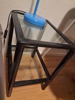 small glass table - sofa / bed side table, Huis en Inrichting, Tafels | Bijzettafels, Ophalen, Rond, Hout, Minder dan 55 cm