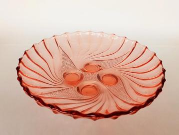 Schaal Persglas Art Deco Frankrijk beschikbaar voor biedingen