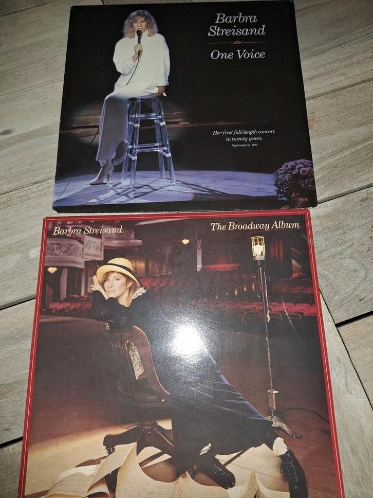 Barbra Streisand Vinyl LP's - One Voice & Broadway Album, Cd's en Dvd's, Vinyl | Pop, Gebruikt, 1980 tot 2000, Ophalen