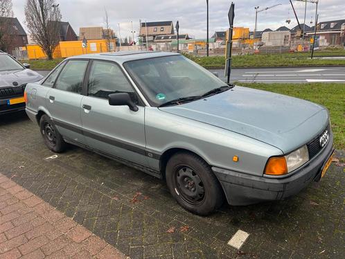 Audi 80 1.8 S U9 1990 Blauw, Auto's, Audi, Benzine, Sedan, Handgeschakeld, Origineel Nederlands, Blauw, Voorwielaandrijving, Ophalen
