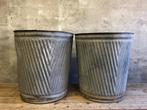 Grote vintage zinken tobbes | waston | dollytub | hoog: 52,5, Tuin, Gebruikt, Rond, Ophalen of Verzenden