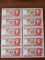 10x3 peso 2005 Cuba Che Guevara opeenvolgend unc kk f.15.5, Ophalen of Verzenden, Midden-Amerika