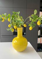 Ecri vaas geel in perfecte staat 50 cm hoog, Ophalen, Gebruikt, Geel, Minder dan 50 cm
