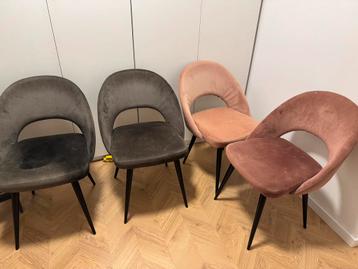 Velvet stoelen