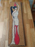Schilderij kralen/steentjes vrouw met kan, Ophalen of Verzenden