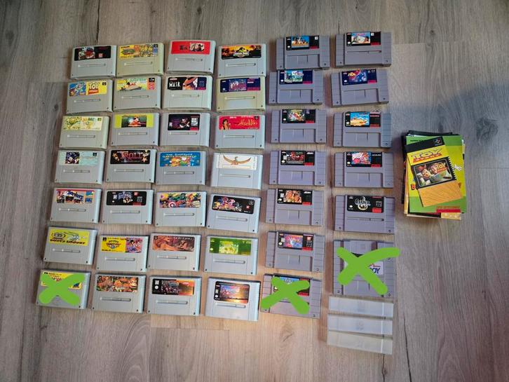 SNES NTSC J Japanse spellen cartridges, Spelcomputers en Games, Games | Nintendo Super NES, Gebruikt, Avontuur en Actie, 2 spelers