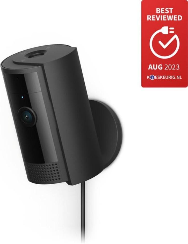 Ring Indoor Camera (2nd Gen) - Zwart - Beveiligingscamera, Audio, Tv en Foto, Videobewaking, Nieuw, Ophalen of Verzenden