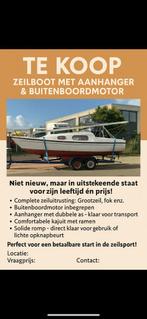 Te koop zeilboot van de stadt, Ophalen, Gebruikt, Tourjacht of Cruiser, 6 tot 9 meter