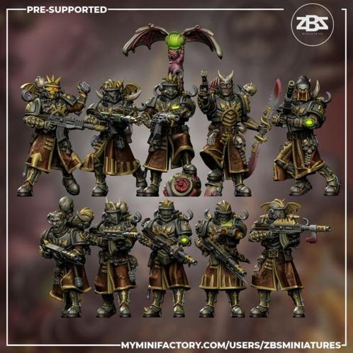 Cult Guard Assault Squad - ZBS Miniatures, Hobby en Vrije tijd, Wargaming, Nieuw, Warhammer 40000, Figuurtje(s), Verzenden