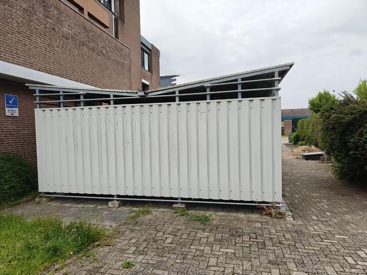 fietsenstalling, fietsenberging, fietsen hok, 5,4x12,6 m, Tuin en Terras, Bergingen en Tuinkasten, Zo goed als nieuw, Fietsenberging
