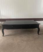 Zwarte Salontafel met Lades, Gebruikt, 100 tot 150 cm, Ophalen of Verzenden, Minder dan 50 cm