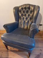 2 Oorfauteuils (grijs-groen), Huis en Inrichting, Fauteuils, Ophalen, Gebruikt, 75 tot 100 cm, Klassiek