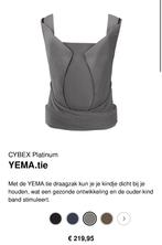 Cybex draagzak YEMA.tie Grey, Kinderen en Baby's, Babydragers en Draagdoeken, Nieuw, Overige merken, Draagzak, Ophalen of Verzenden