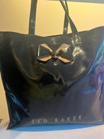 Ted Baker London Tote Bag Black Bow Front Shoping Casual, Ophalen of Verzenden, Gebruikt, Zwart, Shopper