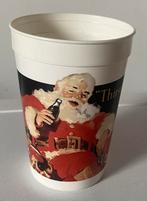 Grote plastic beker met Kerstman van Coca-Cola. H.12,5 cm., Ophalen of Verzenden, Zo goed als nieuw