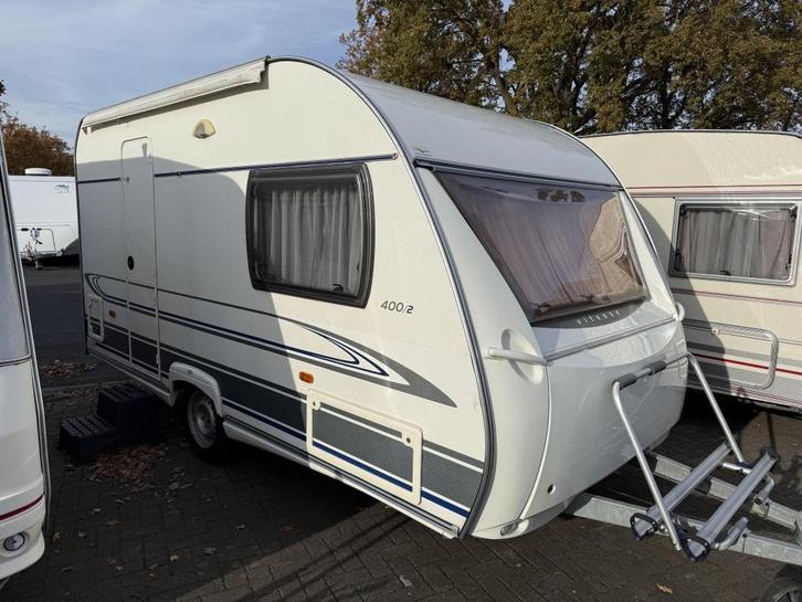 BEYERLAND VITESSE 400/2 ENKELE BEDDEN HOEKKEUKEN TOPSTAAT), Caravans en Kamperen, Caravans, Bedrijf, tot en met 2, 750 - 1000 kg
