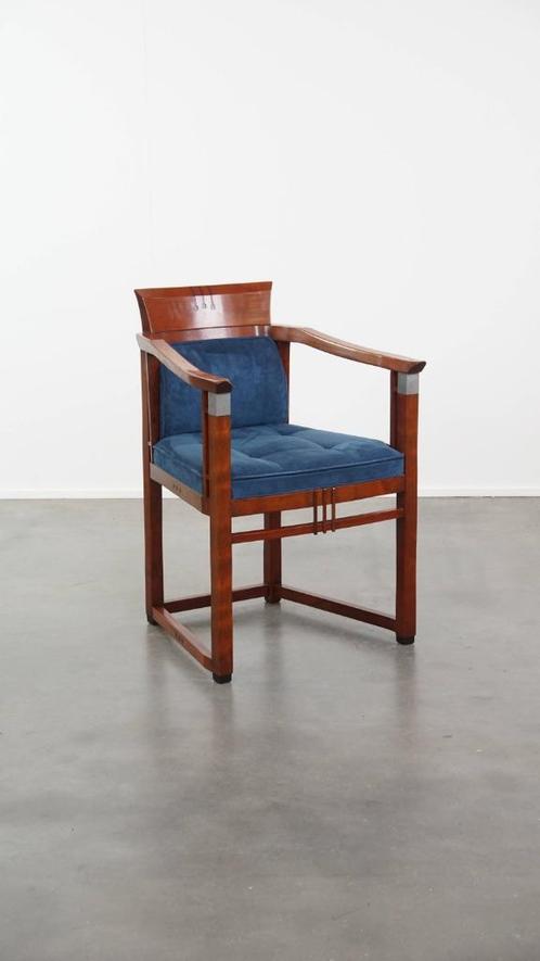 Art Deco Schuitema eetkamerstoel uit de Decoforma serie, Huis en Inrichting, Stoelen, Gebruikt, Eén, Blauw, Ophalen