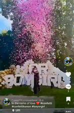 Confetti kanonnen! Gender reveal, Eén persoon