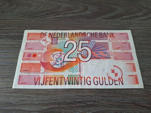 Biljet 25 gulden Roodborstje, 1989, Postzegels en Munten, Bankbiljetten | Nederland, 25 gulden, Ophalen of Verzenden
