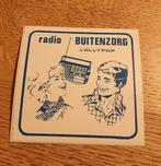 Sticker radio Buitenzorg lollypop , amateur zender piraat, Ophalen of Verzenden, Zo goed als nieuw