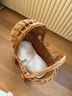 Vintage rieten poppenwagen met houten wielen, Kinderen en Baby's, Speelgoed | Poppen, Ophalen, Gebruikt, Babypop