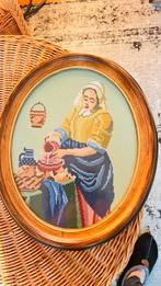 Vintage ingelijste kruissteek, Antiek en Kunst, Ophalen of Verzenden